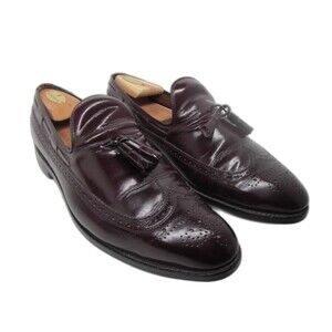 Allen Edmonds Berwick Tasseled Wingtip Loafers Size US 10 D + shoe trees